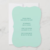 Sweet 16 Pastel Roze en Groen  Roos Bloemen Kaart (Achterkant)