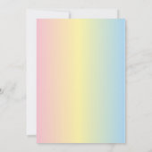 Sweet 16 Pastel tinten & Glitter Verjaardag Kaart (Achterkant)