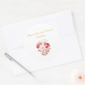 Sweet 16 Personalized Floral Stickers (Envelop)
