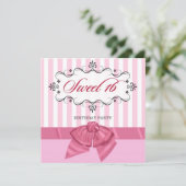 Sweet 16 - Persoonlijke feestdagen Kaart (Staand voorkant)