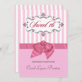 Sweet 16 - Persoonlijke feestdagen Kaart (Voorkant / Achterkant)