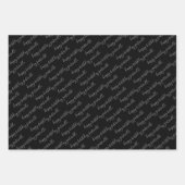 Sweet 16 Persoonlijke foto en naam zwart wit Inpakpapier Vel (Voorkant 3)