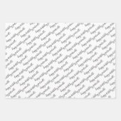 Sweet 16 Persoonlijke foto en naam zwart wit Inpakpapier Vel (Voorkant 2)