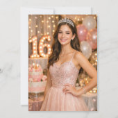 Sweet 16 photo kaart (Achterkant)