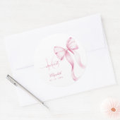 Sweet 16 Pink Bow Stickers (Envelop)
