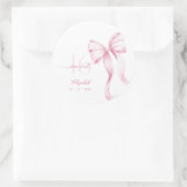 Sweet 16 Pink Bow Stickers (Tas)