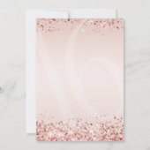 Sweet 16 Pink Rose Gold Uitnodiging (Achterkant)
