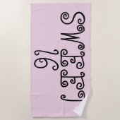 SWEET 16-PINKBEDRIJFShanddoeken Strandlaken (Voorkant)