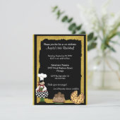 Sweet 16 Pizza Party Invitation Kaart (Staand voorkant)