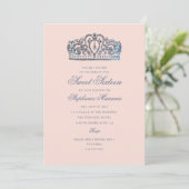 Sweet 16 Princess Crown Milestone Birthday Kaart (Staand voorkant)