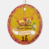 Sweet 16 Princess Verjaardag aangepaste ornamenten (Links)