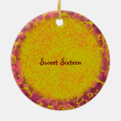 Sweet 16 Princess Verjaardag aangepaste ornamenten (Achterkant)