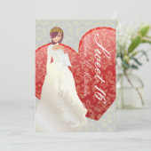 Sweet 16/prinses + hardemper kaart (Staand voorkant)