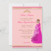 Sweet 16/prinses/polka dots kaart (Achterkant)