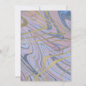 Sweet 16 | Quince Marble Liquid Blue Roze Kaart (Achterkant)