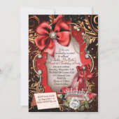 Sweet 16 Quinceanera Party Uitnodigingen (Voorkant)