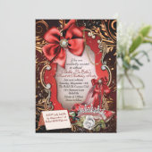 Sweet 16 Quinceanera Party Uitnodigingen (Staand voorkant)