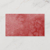 Sweet 16 Red Blush Floral Butterfly RSVP Enclosure Visitekaartje (Achterkant)