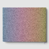 Sweet 16 Regenboog Glitter Script Prinses Gastenboek (Achterkant)