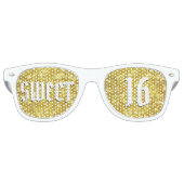 SWEET 16 retro Shades / Fun Party Sunbril Retro Zonnebril (Voorkant)