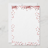 Sweet 16 rode ballonnen witte luxe kaart (Achterkant)