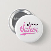 Sweet 16 ronde button 5,7 cm (Voorkant /achterkant)