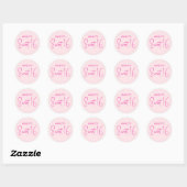 Sweet 16 ronde sticker (Vel)