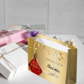 Sweet 16 rood gouden sterren jurk tiara groot cadeauzakje
