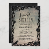 Sweet 16  Roos & Dark Fairytale Thorn Kaart (Voorkant / Achterkant)