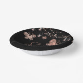 Sweet 16 Roos Gold Butterfly Chic Modern Birthday Papieren Kommen (Gebogen)