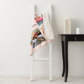 Sweet 16 roos gold drips blush foto sherpa deken (In situ)