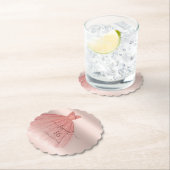 Sweet 16 Roos Gold Modern Script Glam Birthday Kartonnen Onderzetters (Insitu)