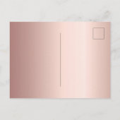 Sweet 16 roos gold pink drips uitnodiging briefkaart (Achterkant)
