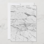 Sweet 16 Roos Gold Princess Crown White Marble Kaart (Achterkant)