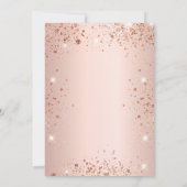 Sweet 16 roos goud glitter glamoureus kaart (Achterkant)