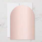 Sweet 16 roos goud roze confetti arch kaart (Achterkant)