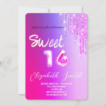 Sweet 16 roos goudblush glitter