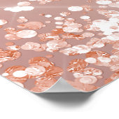 Sweet 16 roos gouden glitter foto welkom feest poster (Hoek)