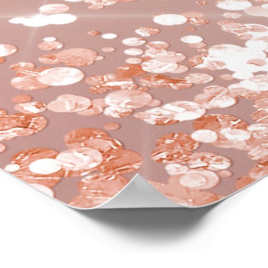 Sweet 16 roos gouden glitter foto welkom feest poster (Hoek)