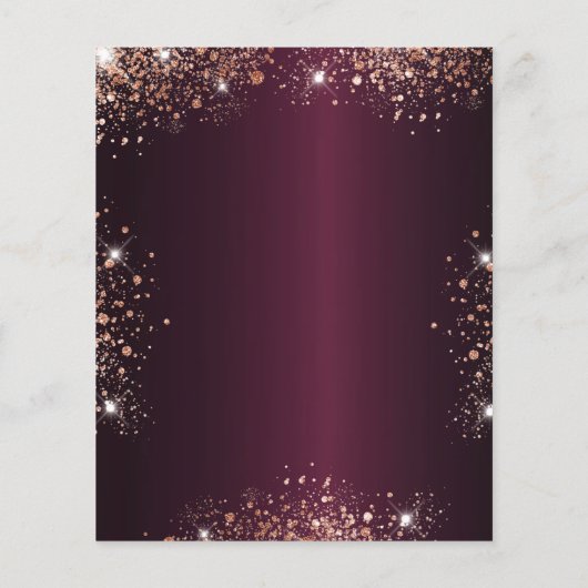 Sweet 16 roos gouden jurk tiara-uitnodiging (Achterkant)