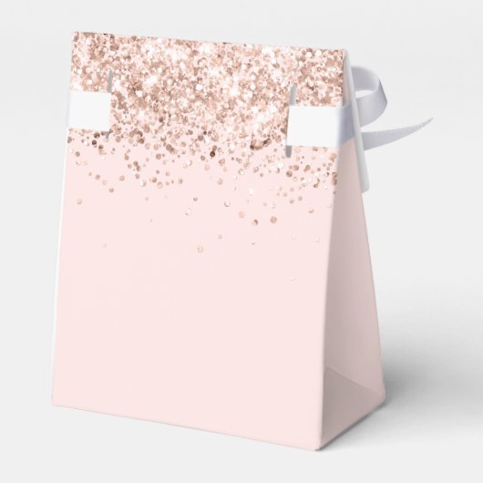 Sweet 16 roos gouden prinsessenjurk bedankdoosjes (Achterkant)