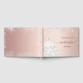 Sweet 16 roos gouden witte jurk verjaardag gastenboek (Volledig)