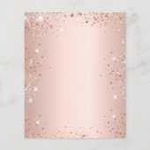 Sweet 16 roos gouden zilveren ballonnen uitnodigin (Achterkant)