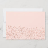 Sweet 16 roos goudglitterjurk kaart (Achterkant)