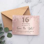 Sweet 16 roos goudzilver, met uitzondering van de  save the date