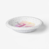 Sweet 16  Roos Roze  verjaardag Papieren Kommen (Gebogen)