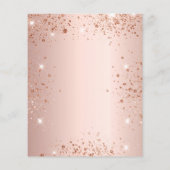 Sweet 16 rose gold party budget invitation flyer (Achterkant)