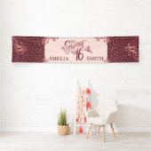 Sweet 16 Rose Gold Spandoek (Insitu)