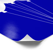 Sweet 16 royal blue ballons party perfect poster (Hoek)