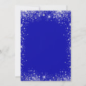 Sweet 16 royal blue Silver jurk tiara luxe Kaart (Achterkant)